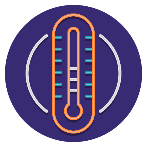 thermometer Flaticons Flat Circular icon