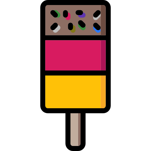 아이스크림 Basic Mixture Lineal color icon