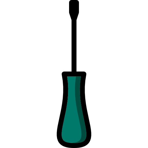 schraubendreher Basic Mixture Lineal color icon