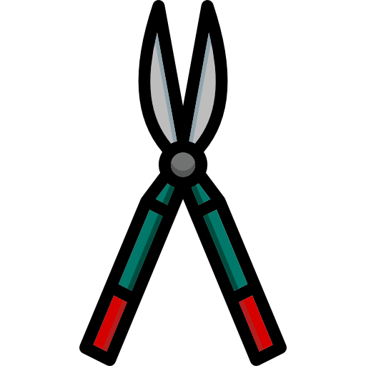 Shears Basic Mixture Lineal color icon