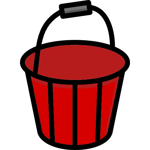 Bucket Basic Mixture Lineal color icon