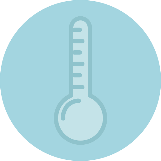 Thermometer Roundicons Circle flat icon