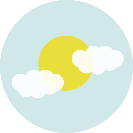 曇り Roundicons Circle flat icon