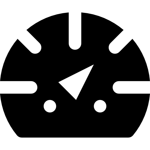 dashboard Basic Black Solid icoon