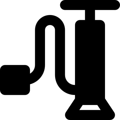 Air pump Basic Black Solid icon