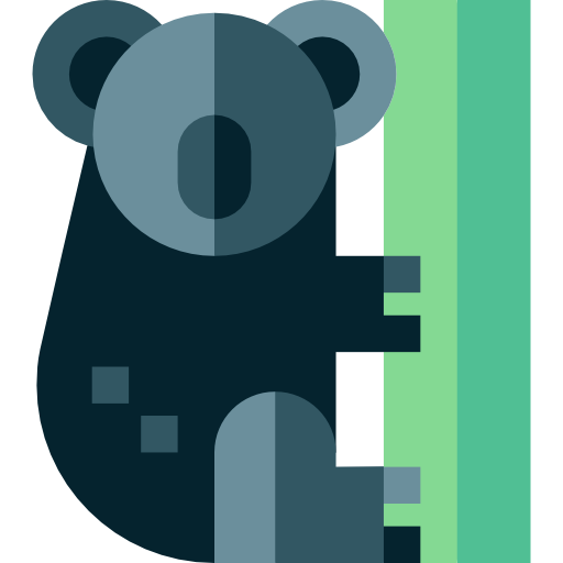 koala Basic Straight Flat icoon