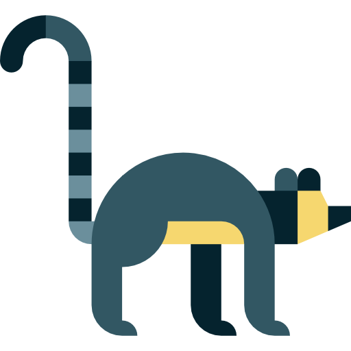lemur Basic Straight Flat icoon