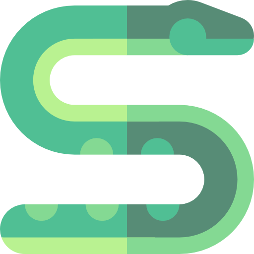 serpiente Basic Straight Flat icono