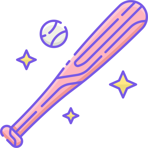 baseball Flaticons Lineal Color ikona