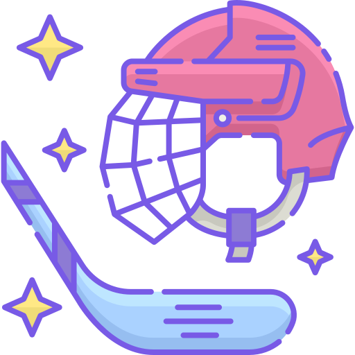 Hockey Flaticons Lineal Color icon