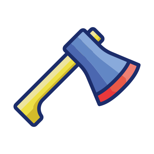 Hatchet Flaticons Lineal Color icon