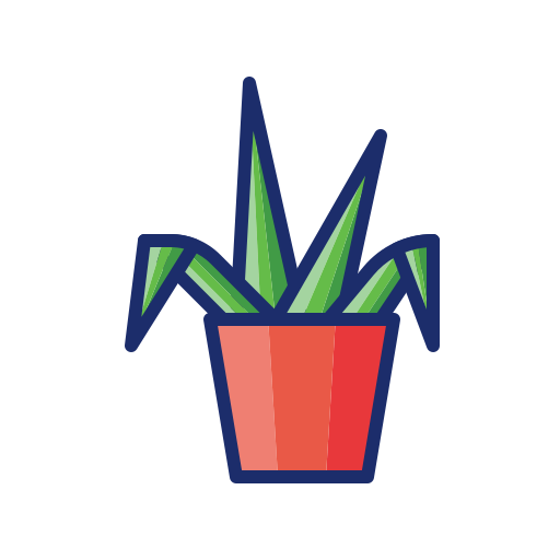 spinnenpflanze Flaticons Lineal Color icon