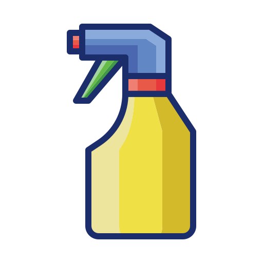 botella de spray Flaticons Lineal Color icono
