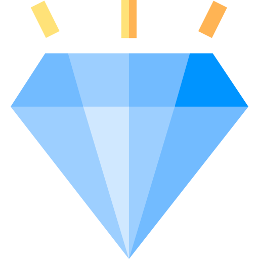 diamante Basic Straight Flat Ícone