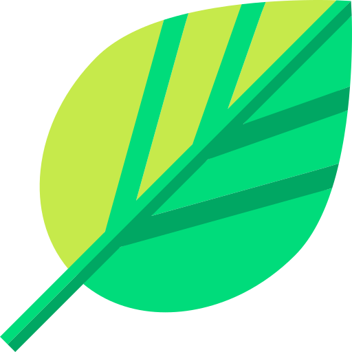 잎 Basic Straight Flat icon