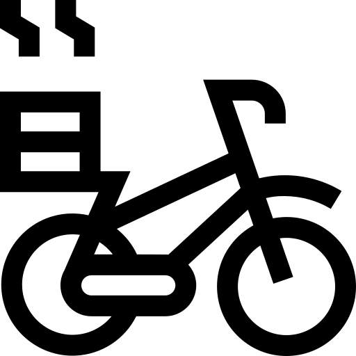 rower dostawczy Basic Straight Lineal ikona