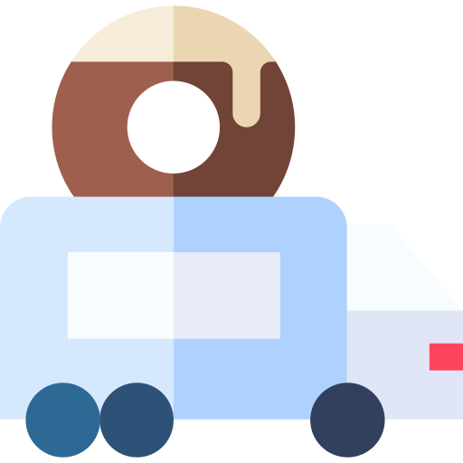 Food truck Basic Straight Flat icon