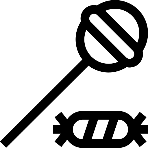 des sucreries Basic Straight Lineal Icône