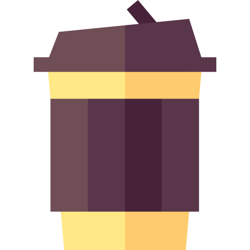 filiżanka kawy Basic Straight Flat ikona