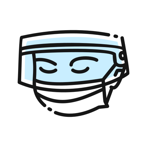 protección facial Generic Blue icono