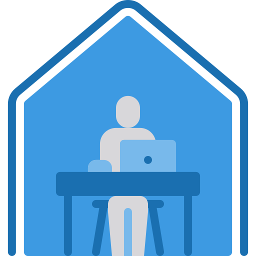 Work from home Berkahicon Flat icon