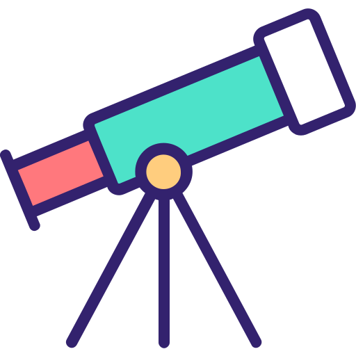 telescopio Generic Outline Color icono