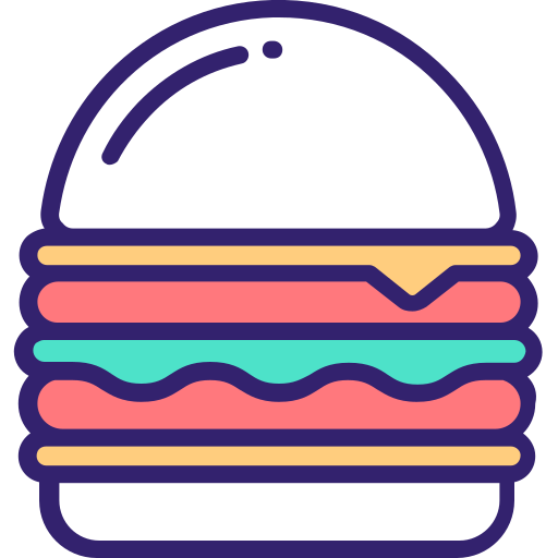 hamburguesa Generic Outline Color icono