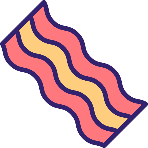 bacon Generic Outline Color Ícone