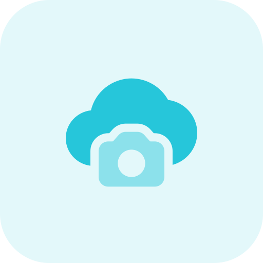 cloud opslag Pixel Perfect Tritone icoon