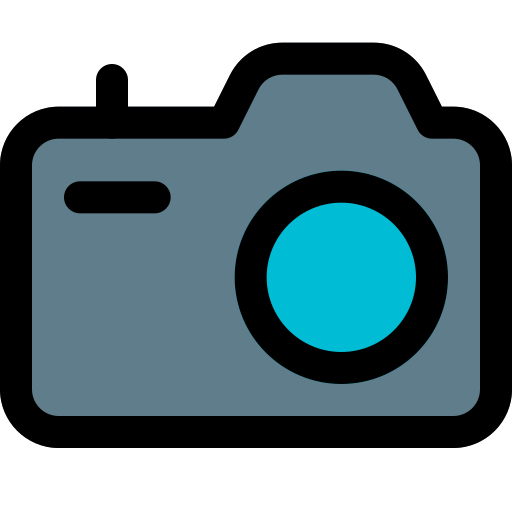 cámara digital Pixel Perfect Lineal Color icono