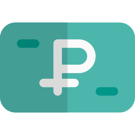 rublo Pixel Perfect Flat icono