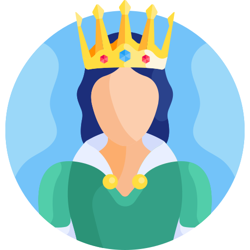 koningin Detailed Flat Circular Flat icoon