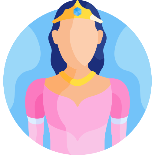 Princess Detailed Flat Circular Flat icon