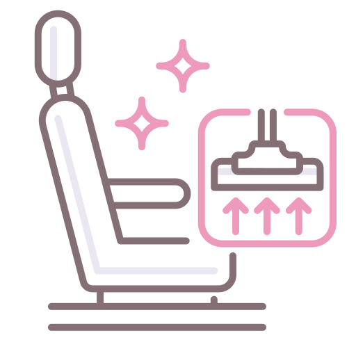 Car seat Flaticons Lineal Color icon