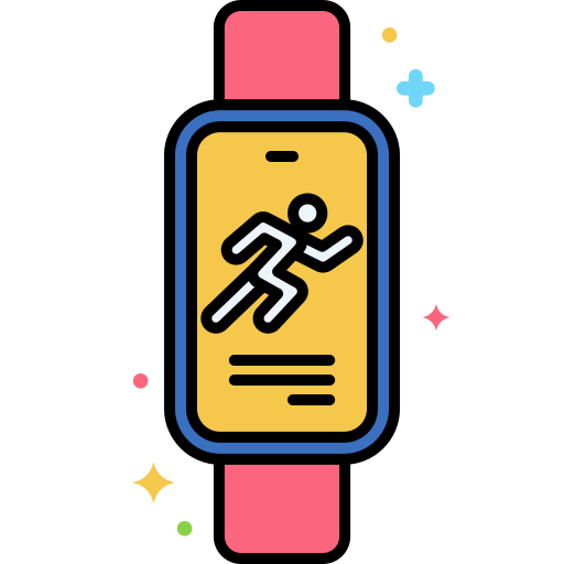 fitnesstracker Flaticons Lineal Color icoon