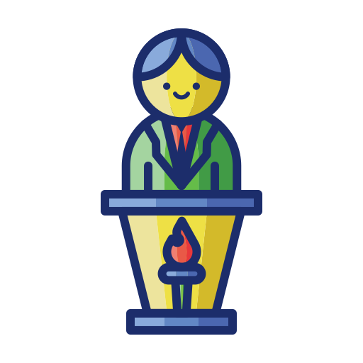 Congress Flaticons Lineal Color icon