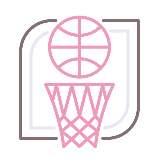 Баскетбол Flaticons Lineal Color иконка