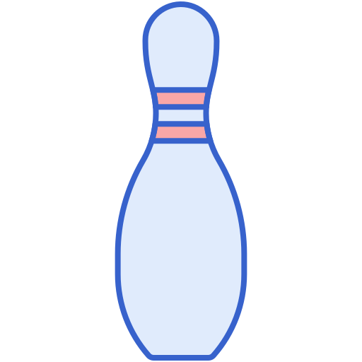 ボウリングピン Flaticons Lineal Color icon