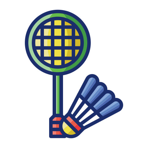 Badminton Flaticons Lineal Color icon