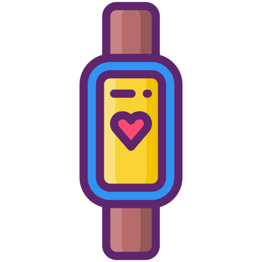 fitness-tracker Flaticons Lineal Color icon
