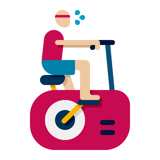 rower stacjonarny Flaticons Flat ikona