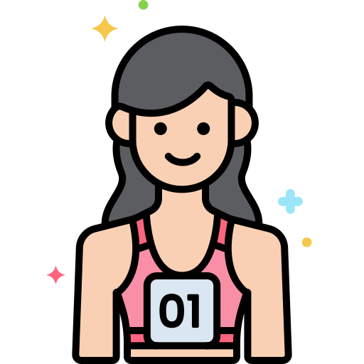 Runner Flaticons Lineal Color icon