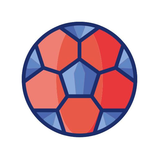 piłka nożna Flaticons Lineal Color ikona