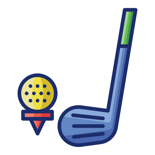 golf Flaticons Lineal Color icono