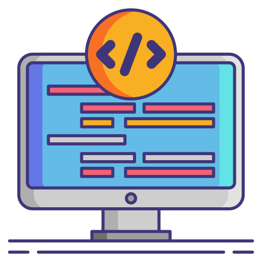 linguagem de codificação Flaticons Lineal Color Ícone