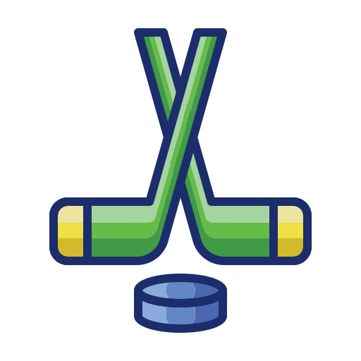 Hockey Flaticons Lineal Color icon