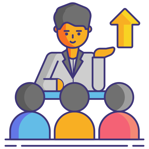 mentoring Flaticons Lineal Color icon