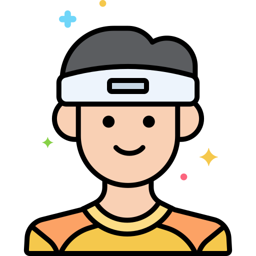 Headband Flaticons Lineal Color icon