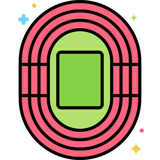 Track Flaticons Lineal Color icon