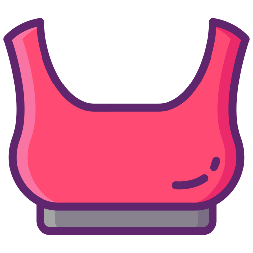 Sports bra Flaticons Lineal Color icon